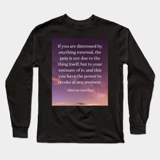 Marcus Aurelius: Master Your Perception, Liberate Your Mind Long Sleeve T-Shirt